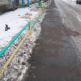 ВО ДВОРАХ СТАЛИ УДЕЛЯТЬ ПОВЫШЕННОЕ ВНИМАНИЕ ОБРАБОТКЕ ТРОТУАРОВ АНТИГОЛОЛЕДНЫМИ СМЕСЯМИ